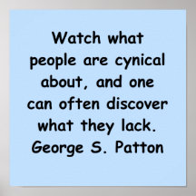 george s patton quote poster