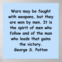 george s patton quote print