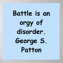 george s patton quote poster
