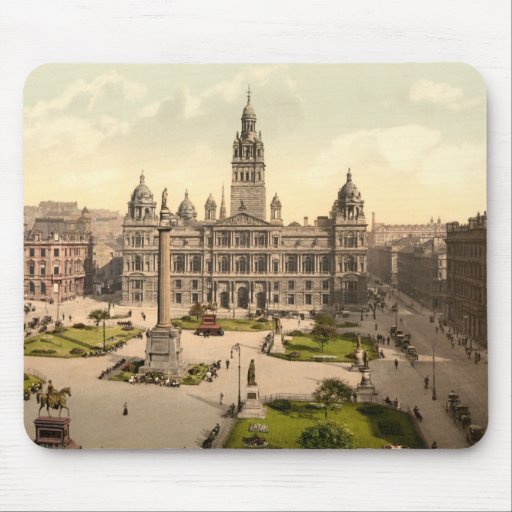 George Square, Glasgow, Scotland Mousepad