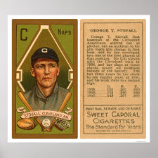 George Stovall Cleveland Baseball 1911 Posters