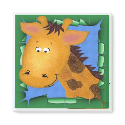 George The Giraffe Magnet by nextstopitaly
