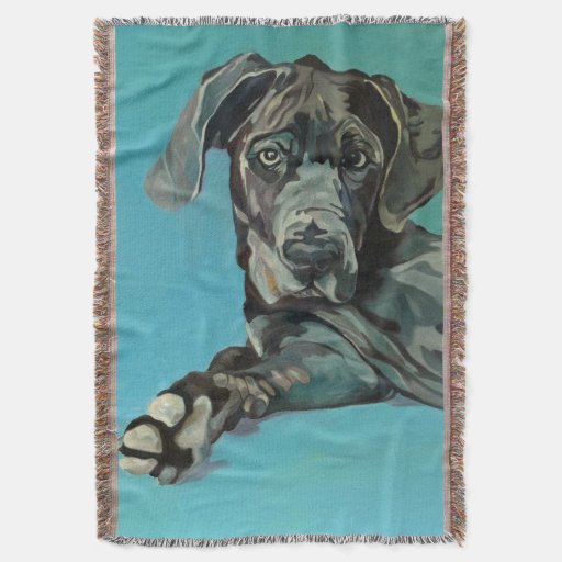 the Great Dane Throw Blanket Zazzle