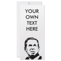 George W Bush 3 rack cards by Politicaltshirts George W Bush 3 rack cards