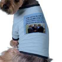 george w bush anti obama joke doggie tee shirt
