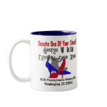 George W Bush Farewell Shoe Drive mugs