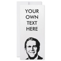 George W Bush Gear rack cards by Politicaltshirts George W Bush Gear rack cards