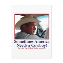 George W Bush in Cowboy Hat Post Cards