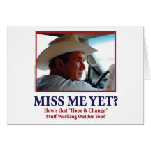 George W Bush - Miss Me Yet Cards