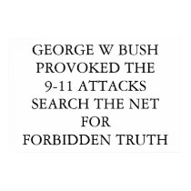 GEORGE W BUSH PROVOKED THE 9-11 ATTCKS posters
