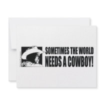 George W Bush - Sometimes the World Needs a Cowboy Personalized Invitation