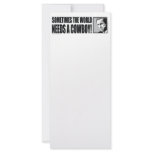 George W Bush - Sometimes the World Needs a Cowboy Rack Card