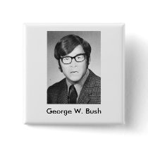 George W. Bush Yearbook photo buttons