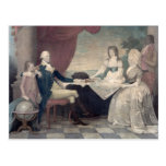 George Washington and His Family postcard