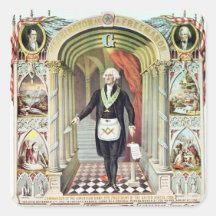 George Washington as a Freemason Stickers