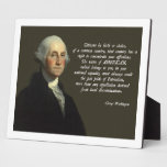 George Washington Assimilation Display Plaques