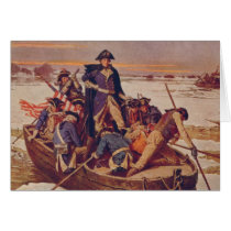 George Washington Crossing the Delaware River Greeting Card