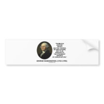 George Washington Destiny Human Nature Quote Bumper Sticker