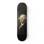 George Washington enjoys 3D Street Art Skate Board Deck