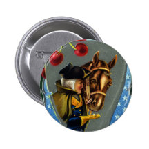 George Washington Feeding Horse Sugar Cube Pinback Buttons