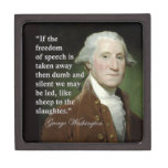 George Washington Freedom of Speech Quote Box Premium Gift Boxes