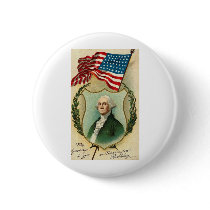 George Washington Greetings Pin