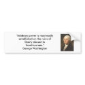 George Washington - Liberty and Power bumper stickers by Hear_Ye George Washington - Liberty and Power bumper stickers