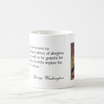 George Washington Portrait & Quote Mug mugs