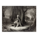 George Washington Praying postcard