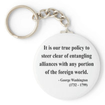 George Washington Quote 5a Key Chain