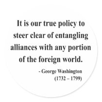 George Washington Quote 5a Round Stickers