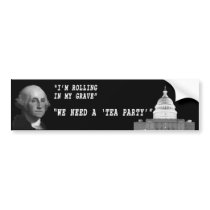 George Washington Speaks bumper stickers by American_Made_Stuff George Washington Speaks bumper stickers
