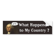 George Washington Spinning in His Grave bumpersticker