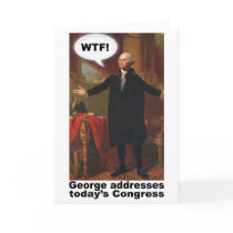 George Washington WTF! Greeting Card