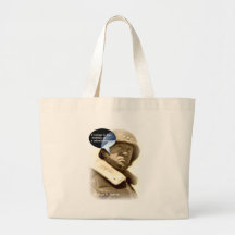 GeorgePatton quote; Courage is fear holding on a m Bags