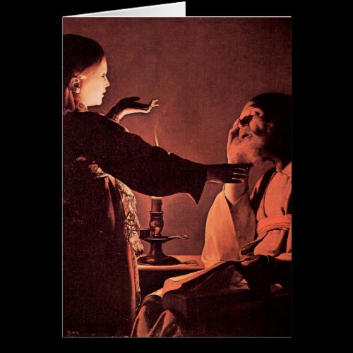 Georges de La Tour - The angel appears to St Josep Greeting Cards
