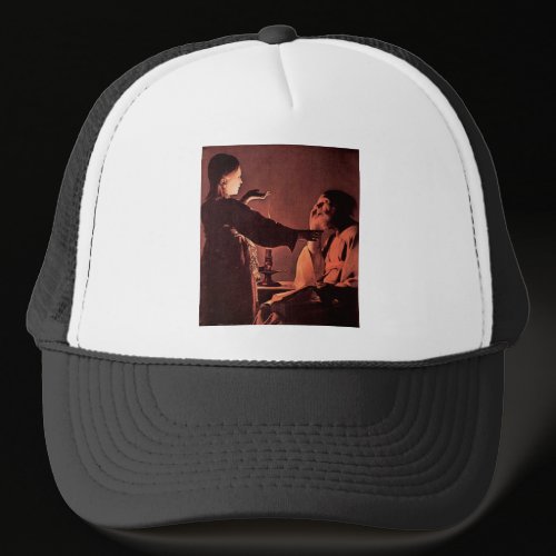 Georges de La Tour - The angel appears to St Josep Hats