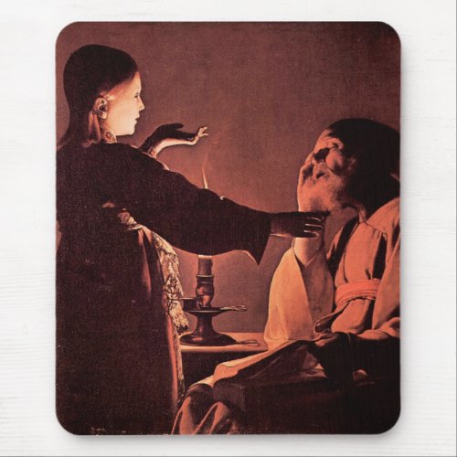 Georges de La Tour - The angel appears to St Josep Mouse Pads