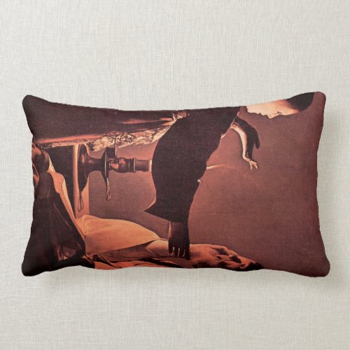 Georges de La Tour - The angel appears to St Josep Throw Pillow