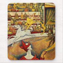 Georges Seurat - Der Zirkus - Circus mousepads by MyOtherPlanet Georges Seurat - Der Zirkus - Circus mousepads
