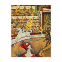 Georges Seurat - Der Zirkus - Circus postcards