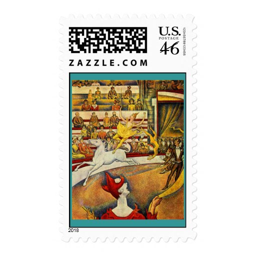 Georges Seurat - Der Zirkus - Circus Stamps