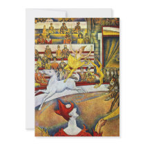 Georges Seurat - The Circus Personalized Invites