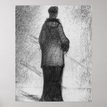 Georges Seurat-The hood Print