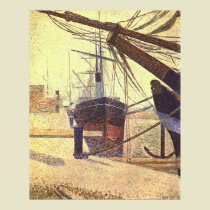 Georges Seurat's Harbor in Honfleur 