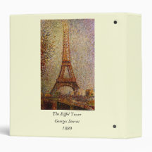 Georges Seurat's Painting: The Eiffel Tower (1889) Vinyl Binders