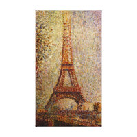 Georges Seurat's Painting: The Eiffel Tower (1889) wrappedcanvas
