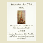 Georges Seurat's Painting: The Eiffel Tower (1889) invitations