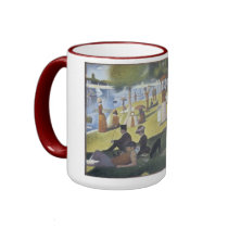 Georges Seurat's "Sunday Afternoon" mugs
