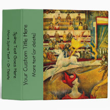 Georges Seurat's The Circus (1891) 3 Ring Binders